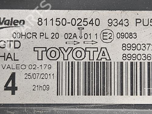Left headlight TOYOTA AURIS (_E15_)  | BP16682733C28 