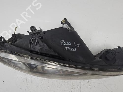 Right headlight PEUGEOT 206 Hatchback (2A/C)  | BP22703343C29 