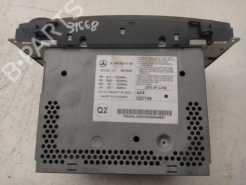 Radio MERCEDES-BENZ A-CLASS (W169) A 180 CDI (169.007, 169.307) | BP18116476E6 