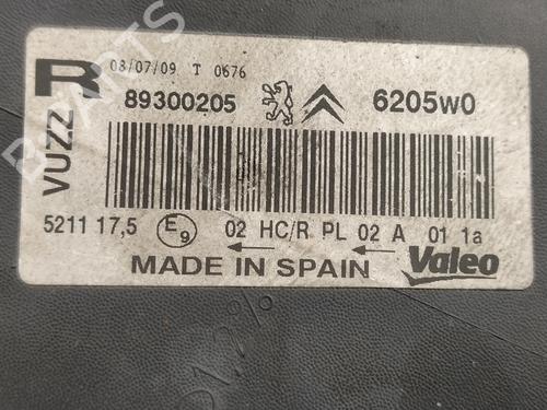 Right headlight CITROËN XSARA PICASSO (N68) 2.0 HDi | BP16243579C29 