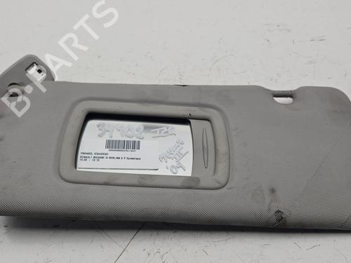 Used Left sun visor RENAULT MEGANE III Hatchback (BZ0/1_, B3_) 1.6 16V (BZ1B, BZ1H) (110 hp) 31012949