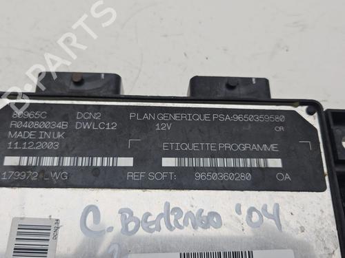 Engine control unit (ECU) CITROËN BERLINGO / BERLINGO FIRST MPV (MF_, GJK_, GFK_) 1.9 D (MFWJZ) | BP29826073M57