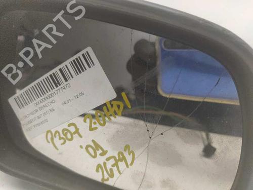 Right mirror PEUGEOT 307 (3A/C) 2.0 HDi 90 | BP6093796C27 