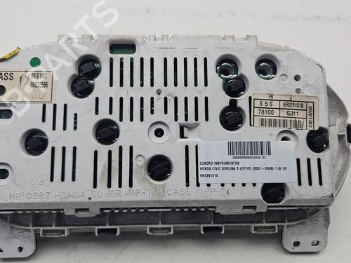 Kombinert Instrument HONDA CIVIC VII Hatchback (EU, EP, EV) 1.6 i (EP2, EU8, EU6) | BP28579300C47