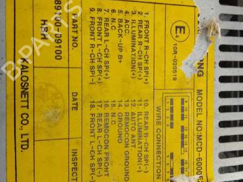 Radio SSANGYONG KYRON 2.0 Xdi | BP1896864E6 