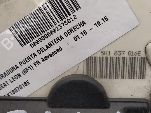 Front right lock SEAT LEON (5F1)  | BP17512818C97 