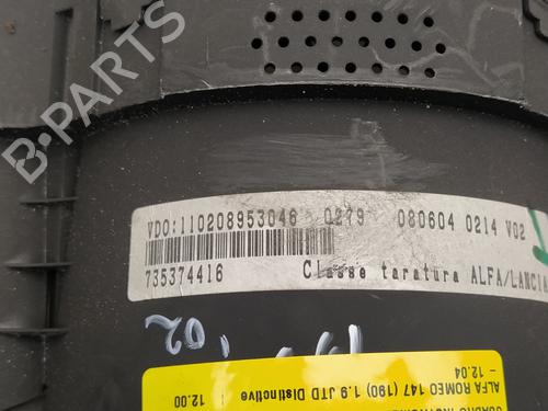 Instrument cluster ALFA ROMEO 147 (937_) 1.9 JTDM (937.AXD1A, 937.AXV1A, 937.BXB1A) | BP16260491C47 