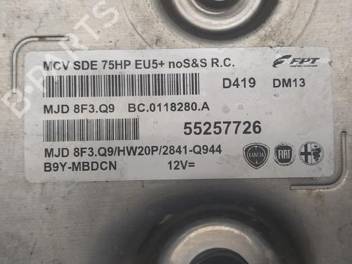 Engine control unit (ECU) FIAT FIORINO Box Body/MPV (225_) 1.3 D Multijet (225BXD1A, 225BXB1A, 225BXB11) | BP17722137M57 
