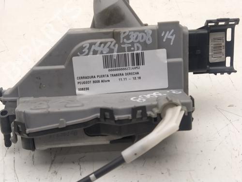 Used Rear right lock PEUGEOT 3008 I MPV (0U_) 1.6 HDi 115 / BlueHDi 115 (116 hp) 16110732