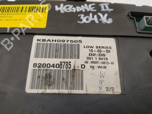 Instrument cluster RENAULT MEGANE II (BM0/1_, CM0/1_) 1.5 dCi (BM1E, CM1E) | BP12264530C47 