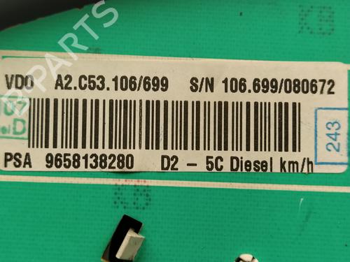 Instrument cluster PEUGEOT 407 (6D_) 2.0 (6DRFNB, 6DRFNE) | BP19423160C47 