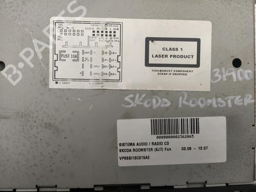 Radio SKODA ROOMSTER (5J7)  | BP18116579E6 
