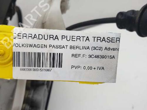 Rear left lock VW PASSAT B6 (3C2) 2.0 TDI | BP3348446C100 