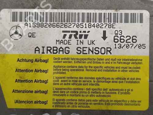 ECU airbags MERCEDES-BENZ A-CLASS (W169) A 180 CDI (169.007, 169.307) | BP18116478M53 
