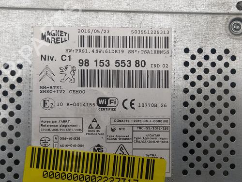 Radio CITROËN C3 II (SC_) 1.6 BlueHDi 100 | BP16261360E6 