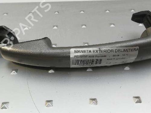Used Front left exterior door handle PEUGEOT 3008 I MPV (0U_) 2.0 HDi 150 / BlueHDi 150 (150 hp) 3462157