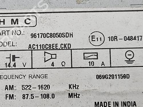 Radio HYUNDAI i20 II (GB, IB) 1.2 | BP10327422E6 