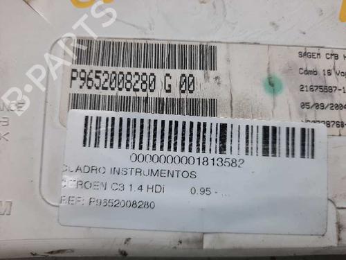 Instrument cluster CITROËN C3 I (FC_, FN_) 1.4 HDi | BP6545155C47 