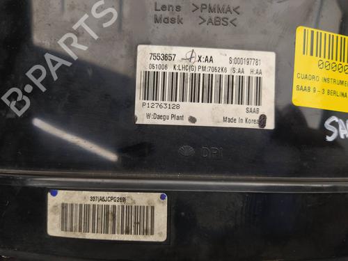 Instrument cluster SAAB 9-3 (YS3F, E79, D79, D75) 1.9 TiD | BP12536120C47 