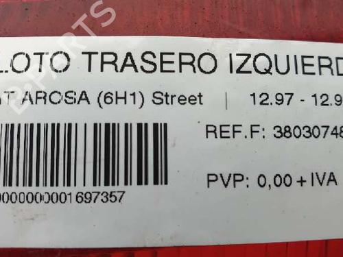 Left taillight SEAT AROSA (6H1) 1.0 | BP5146197C34 