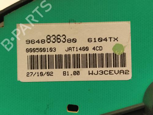 Instrument cluster PEUGEOT 206 Hatchback (2A/C) 1.4 HDi eco 70 | BP16483153C47 