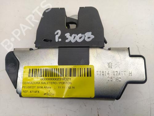 Used Tailgate lock PEUGEOT 3008 I MPV (0U_) 1.6 HDi 115 / BlueHDi 115 (116 hp) 16110736