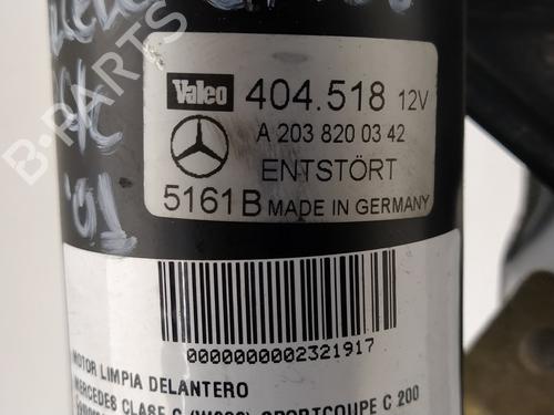 Front wiper motor MERCEDES-BENZ C-CLASS Coupe (CL203) C 200 Kompressor (203.745) | BP17127848M29 