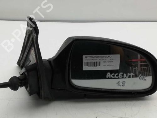 Used Right mirror HYUNDAI ACCENT I (X-3) 1.3 i 12V (84 hp) 4038866