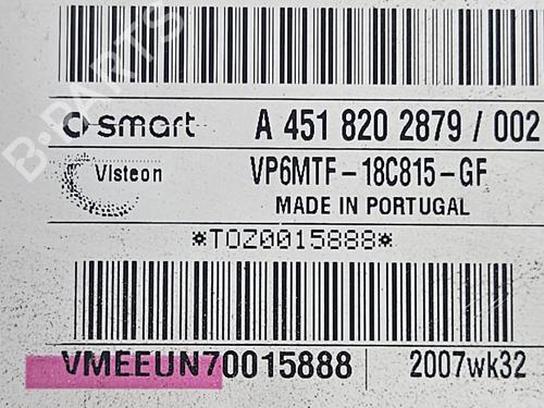 Radio SMART FORTWO Coupe (451) 1.0 Turbo (451.332) | BP24660965E6 
