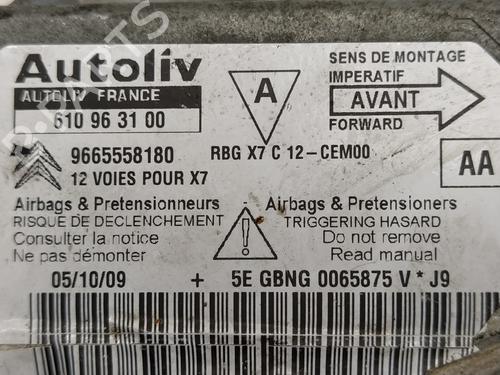 ECU airbags CITROËN C5 III (RD_) 2.0 HDi (RDRHD8, RDRHDJ, RDRHR8, RDRHRJ) | BP16207200M53 