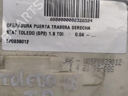 Rear right lock SEAT TOLEDO III (5P2)  | BP16266556C99 