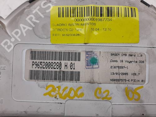 Instrument cluster CITROËN C2 (JM_) 1.4 HDi | BP8405516C47 