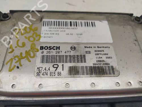 Used Engine control unit (ECU) PEUGEOT 206 SW (2E/K) 1.6 16V (109 hp) 6969885