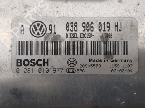 Engine control unit (ECU) VW GOLF IV (1J1) 1.9 TDI | BP19287646M57 
