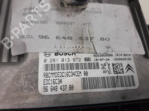 Engine control unit (ECU) PEUGEOT 308 I (4A_, 4C_) 1.6 HDi | BP7202506M57 