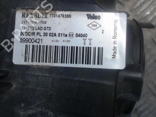 Koplamp links RENAULT LAGUNA II (BG0/1_) 2.0 16V (BG00, BG0K, BG0P, BG0W) (135 hp) 30027521