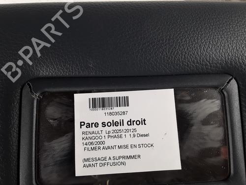 Used Right sun visor Right sun visor RENAULT KANGOO (KC0/1_) D 65 1.9 (KC0E, KC02, KC0J, KC0N) (64 hp) 30962069 30962069