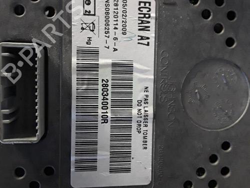 Pantalla multifuncion RENAULT MEGANE III Hatchback (BZ0/1_, B3_) 1.5 dCi (BZ09, BZ0D, BZ1W, BZ29, BZ14) (110 hp) 30021927