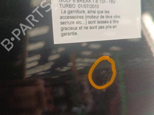 Right rear door VW GOLF VI Variant (AJ5) 1.6 TDI | BP30017832C5