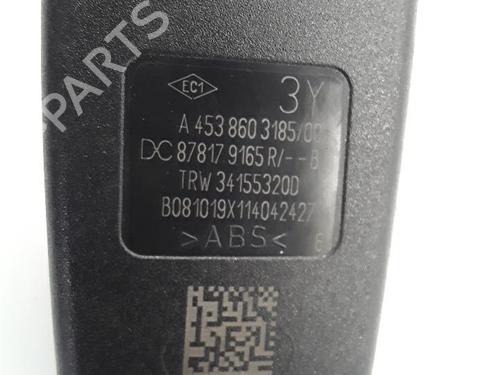 Sikkerhedssele-spænde RENAULT TWINGO III (BCM_, BCA_) 1.0 SCe 65 (BCMJ) (65 hp) 30016067