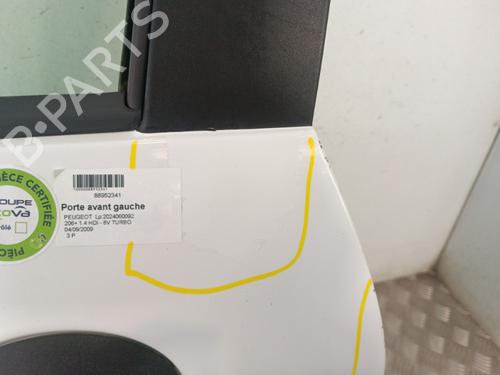 Left front door PEUGEOT 206+ (2L_, 2M_) 1.4 HDi eco 70 | BP30009104C2