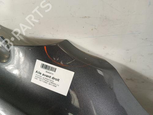 Right front fenders TOYOTA AVENSIS Estate (_T25_) 2.2 D-CAT (ADT251_, ADT251R) | BP30015283C42