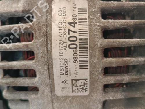 Alternator PEUGEOT 208 I (CA_, CC_) 1.4 HDi | BP30009553M7 