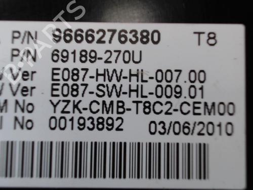 Used Instrument cluster PEUGEOT 3008 I MPV (0U_) 2.0 HDi (163 hp) 30027752