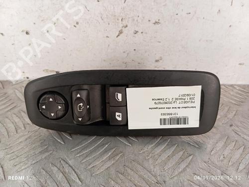Left front window switch PEUGEOT 208 I (CA_, CC_) 1.2 VTI 82 | BP38778438I27 - Image 1