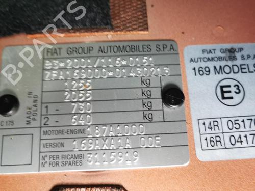 Switch FIAT PANDA (169_) 1.1 (169.AXA1A) | BP31787593I30 