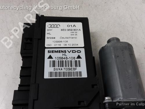 Left rear window motor AUDI A4 B6 (8E2) 2.0 | BP31778712E23