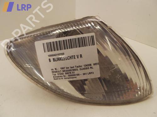 Clignotant avant droit RENAULT MEGANE I (BA0/1_) 1.6 i (BA0L) (75 hp) 31776410