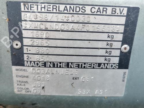 Rear parcel shelf MITSUBISHI SPACE STAR MPV (DG_A) 1.6 16V (DG3A) | BP31787905C85 