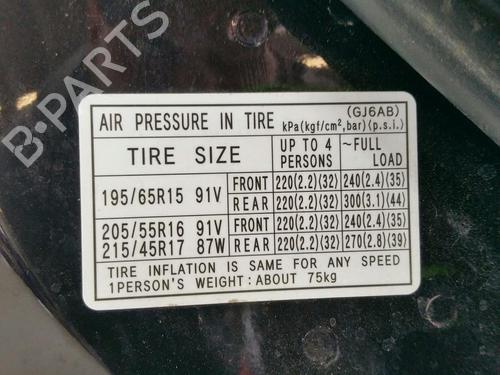 Andre MAZDA 6 Hatchback (GG) 2.0 (GGES) | BP31780533O1 